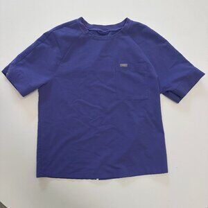 FIGS Amethyst Purple Crewneck One Pocket Scrub Top XS